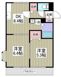 パナヨシハラB棟の物件間取画像